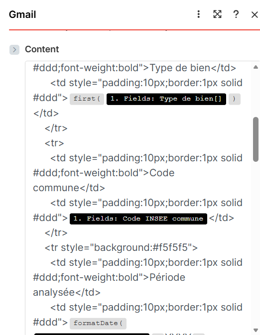 Node 8 — Gmail variables 3/3